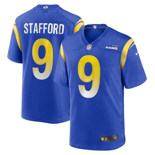 Cheap Men Los Angeles Rams 9 Matthew Stafford Nike Blue Player Game NFL Jersey